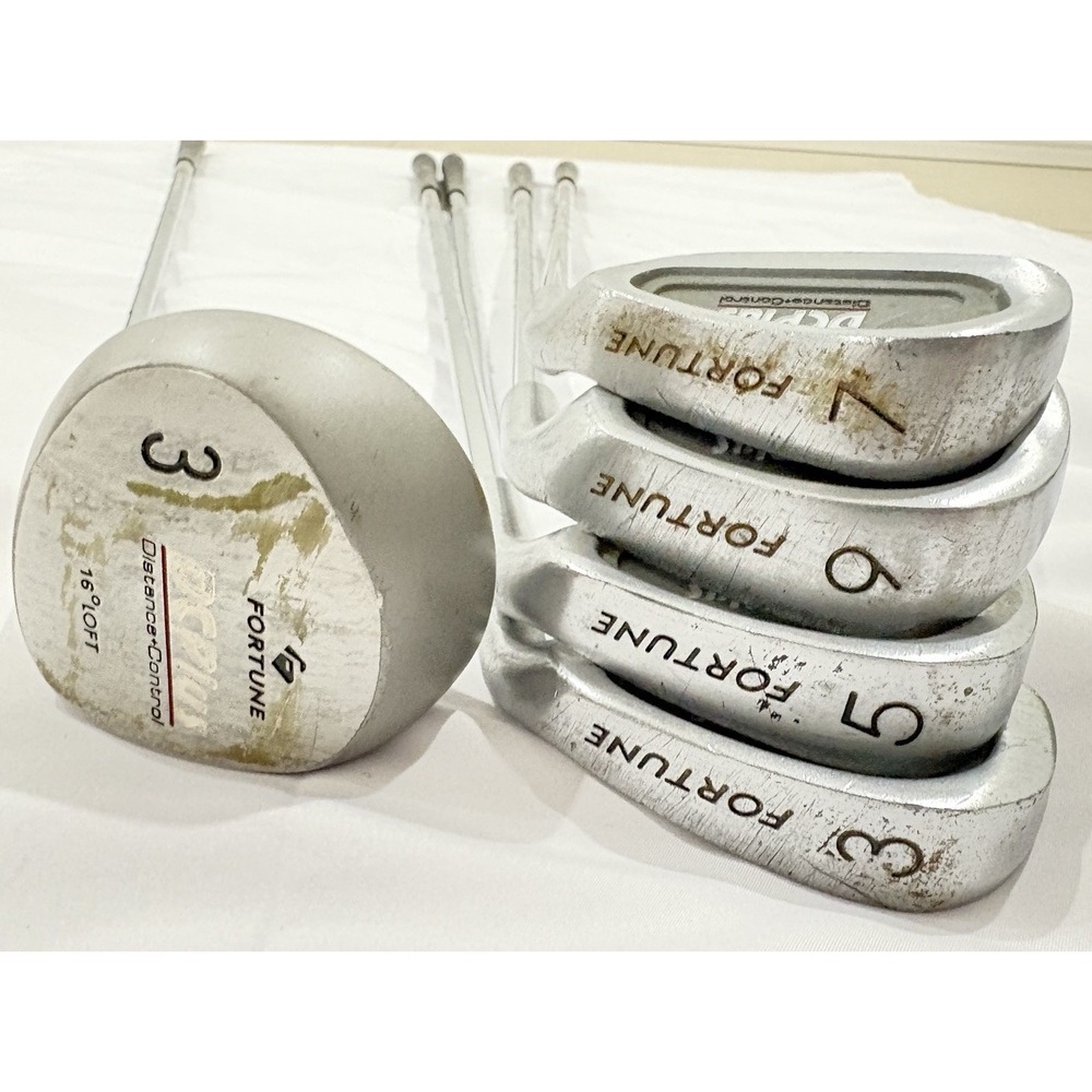 Fortune Golf Overdrive Flow Weighted Iron Set 3 5 6 7 P Steel Shaft RH Men 5pc